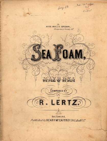 Sheet Music - Sea foam mazurka