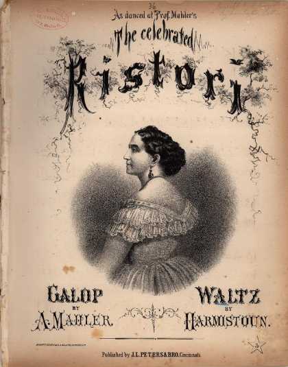 Sheet Music - Celebrated Ristori waltz; Ristori waltz