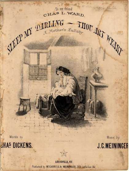 Sheet Music - Sleep my darling, thou art weary; Mother's lullaby