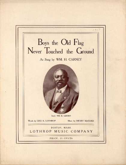 Sheet Music - Boys the old flag never touched the ground