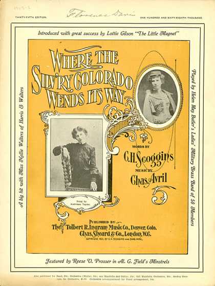 Sheet Music - Where the silv'ry Colorado wends its way