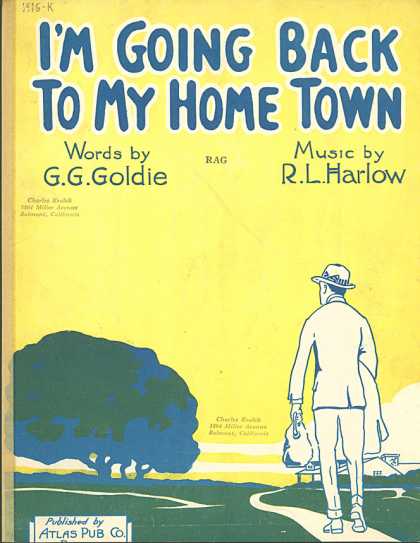 Sheet Music - I'm going back to my home town
