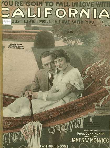 Sheet Music - You're goin' to fall in love with California