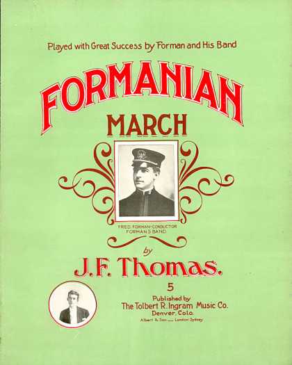 Sheet Music - Formanian march