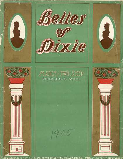 Sheet Music - The belles of Dixie
