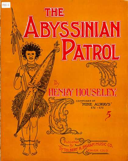 Sheet Music - The Abyssinian patrol