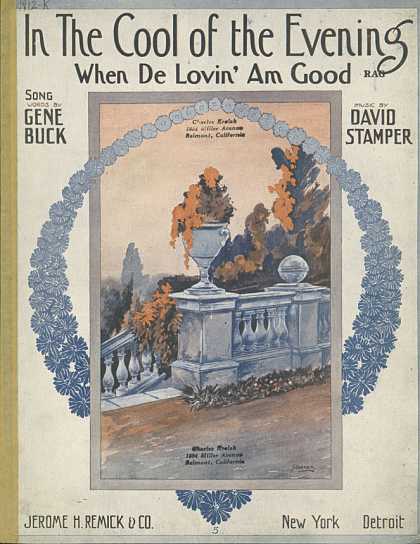Sheet Music - In the cool of the evening