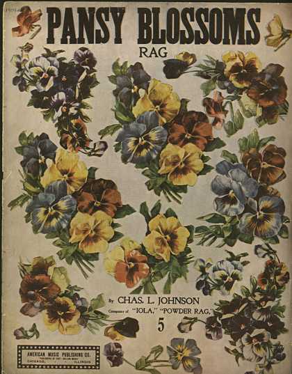 Sheet Music - Pansy blossoms rag