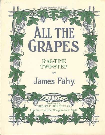 Sheet Music - All the grapes