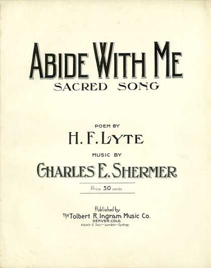 Sheet Music - Abide with me