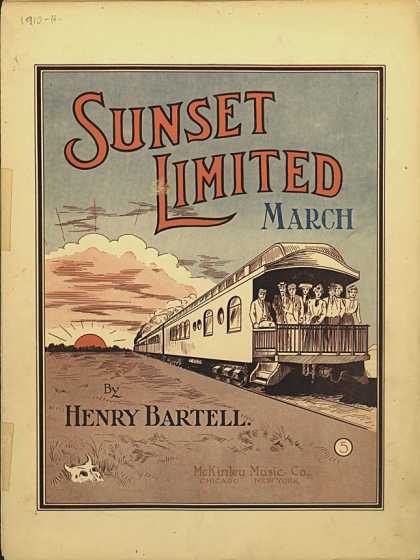 Sheet Music - Sunset Limited march