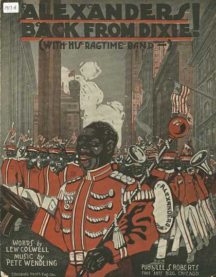 Sheet Music - Alexander's back from Dixie with his rag-time band