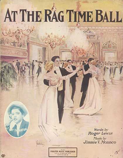 Sheet Music - At the rag time ball