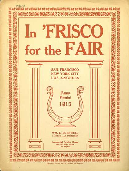 Sheet Music - In Frisco for the fair