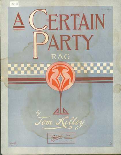 Sheet Music - A certain party rag