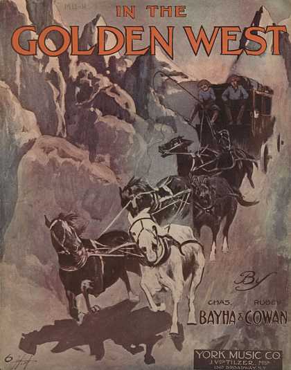 Sheet Music - In the golden west