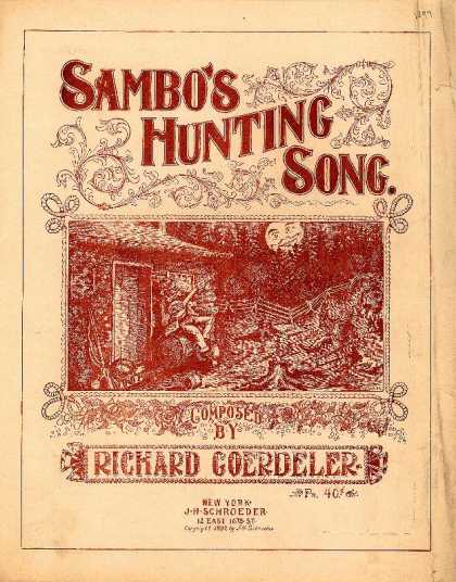Sheet Music - Sambo's hunting song