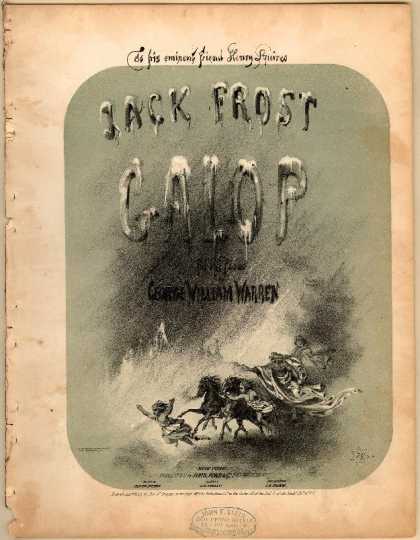 Sheet Music - Jack Frost galop