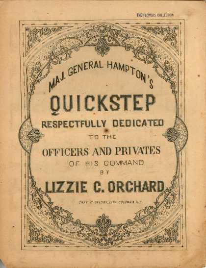 Sheet Music - Maj. General Hampton's quickstep