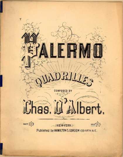 Sheet Music - Palermo quadrilles; Palermo quadrille