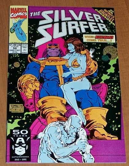 Silver Surfer (1987) 56 - Infinity Gauntlet - Marvel - 56 - Space - Captured - Ron Lim