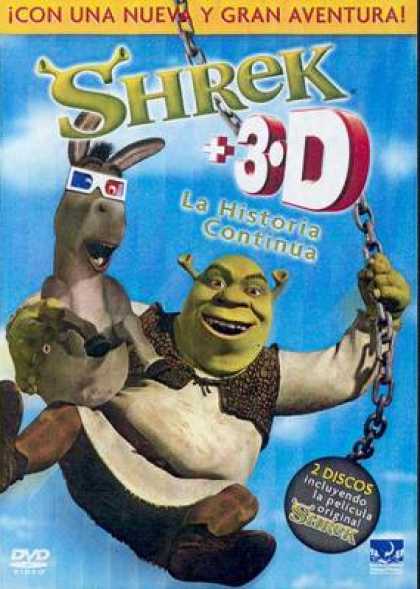Spanish DVDs - Shrek 3-D