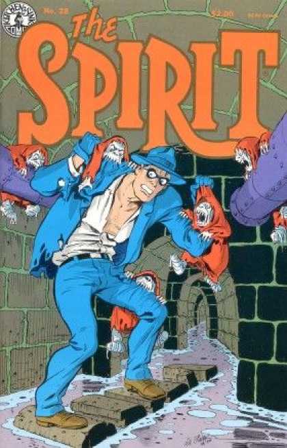 Spirit 28 - Spirit - Blue Coat - Monsters - Biting - Sewer - Will Eisner