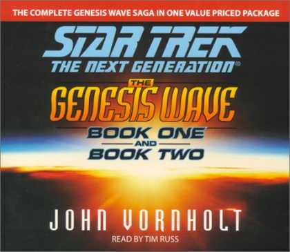 Star Trek Books - The Genesis Wave, Book 1 and 2 (Star Trek: The Next Generation)