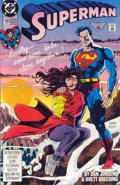 Superman (1987) 59 - Lois - Dan Jurgens - Woman - Cape - Alone Together - Dan Jurgens