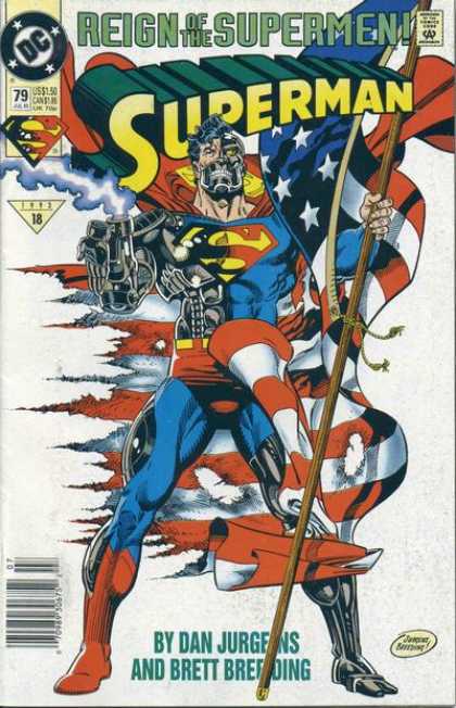 Superman (1987) 79 - Flag - Robot - Dan Jurgens