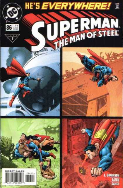 Superman: Man of Steel 86 - Dc - Hes Everywhere - Eaton - Janke - Superhero