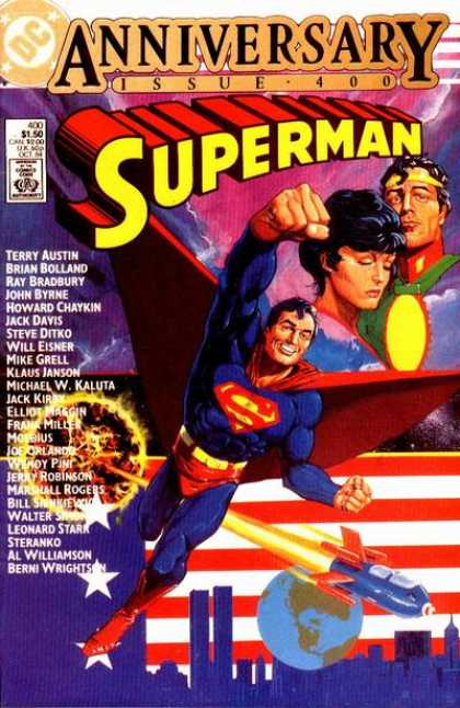 Superman 400 - Rocket - Man - Girl - Flag - Building - Frank Miller, Howard Chaykin