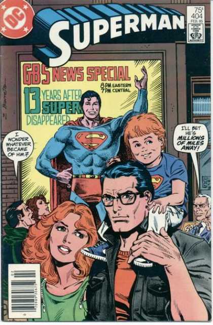 Superman 404 - Approved By The Comics Code Authority - Feb 85 - Gbs News Special - Dc - Spectacle - Eduardo Barreto