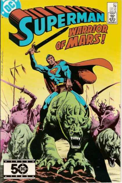 Superman 417 - Sword - Cape - Beasts - Armor - Helmets - Eduardo Barreto