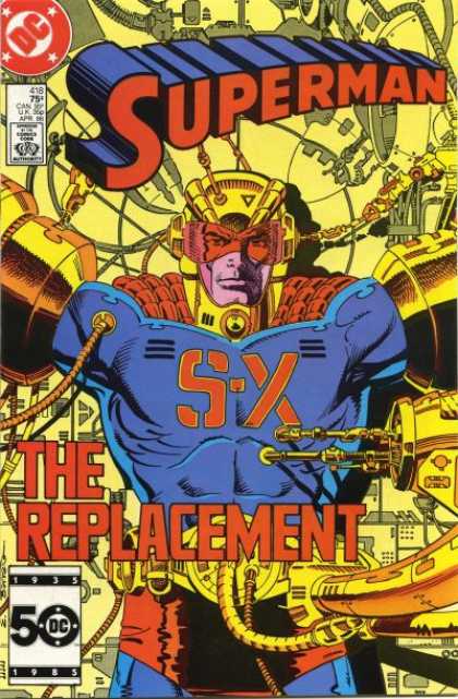 Superman 418 - The Replacement - S-x - Helmet - Tubes To Body - Creating A Substitute - Eduardo Barreto