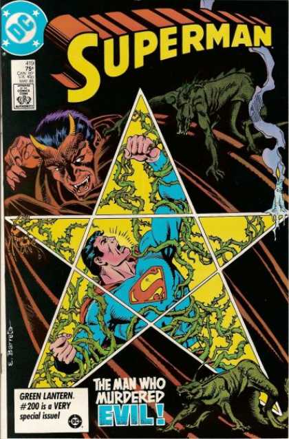 Superman 419 - Stars - Pentagon - Devin - Horns - Vines - Eduardo Barreto