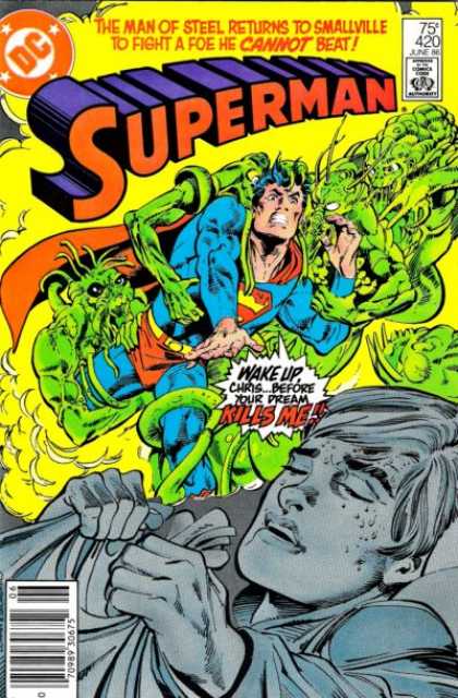 Superman 420 - The Nightmare - Action Packed Adventure - Supermans Last Battle - Sleeping Is Not An Option - Wake Up - Denys Cowan, Dick Giordano