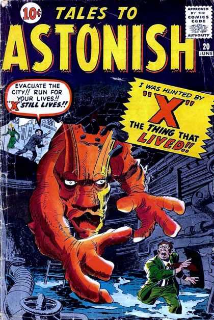 Tales to Astonish 20 - X - Giant Monster - Industrial Setting - Man In Peril - Sewers - Jack Kirby