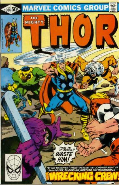 Thor 304 - Wrecking Crew - The Mighty - Hammer - Bulldozer - Chain