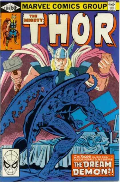 Thor 307 - Hammer - Marvel - 50 Cents - Viking - The Mighty