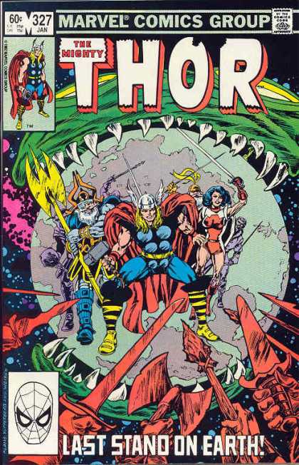 Thor 327 - Marvel - Superheroes - Costumes - Hammer - Battle
