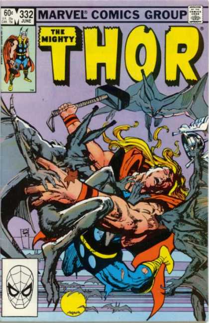 Thor 332 - Hammer - Marvel - Comics Code - Battle - Costume - Bill Sienkiewicz