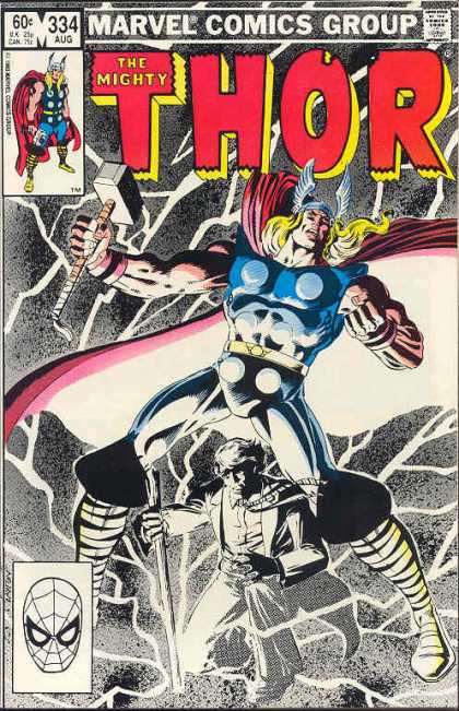 Thor 334 - Marvel - The Mighty - One Strong Man - Great Muscles - One Oldman - Bob Layton