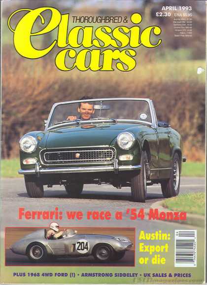 Thoroughbred & Classic Cars - April 1993