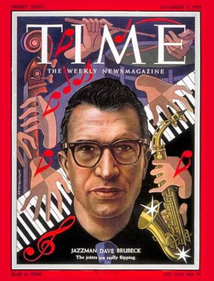 Time - David Brubeck - Nov. 8, 1954 - Pianists - Jazz - Composers - Music