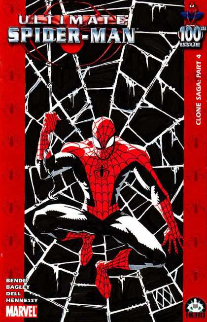 Ultimate Spider-Man 100 - Matt Wagner - 100th Issue - Clone Saga Part 4 - Bendis - Spider Web - Marvel