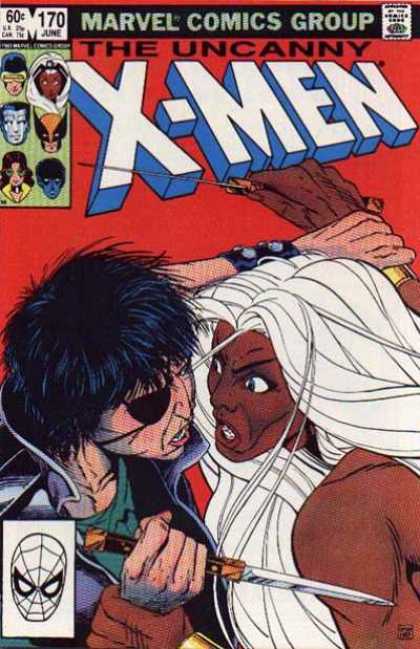Uncanny X-Men 170 - Storm - Knife - Callisto - Eyepatch - Marvel Comics Group - Paul Smith