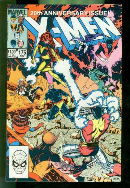 Uncanny X-Men 175 - Fight - 20th Anniversary Issue - 175 Nov - Marvel - Phoenix - Paul Smith