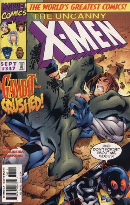 Uncanny X-Men 347 - Gambit - Marvel Comics - Gambit Crushed - The Worlds Greatest Comics - Dont Forget About Me - Joe Madureira