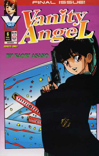 Vanity Angel 6 - Final Issue - Venus Comics - Dark Robe - Gun - Manga